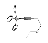 (4-(allyloxy)but-1-yn-1-yl)triphenylstannane结构式