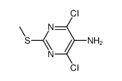 4,6-Dichloro-2-(methylthio)-5-pyrimidineamine structure
