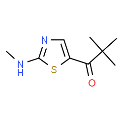 2,2-DIMETHYL-1-[2-(METHYLAMINO)-1,3-THIAZOL-5-YL]-1-PROPANONE结构式