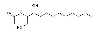 2-Acetamido-1,3-dihydroxydodecane结构式