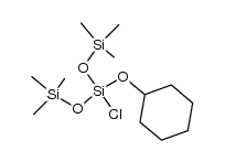 3-chloro-3-(cyclohexyloxy)-1,1,1,5,5,5-hexamethyltrisiloxane结构式