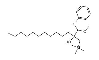 1-methoxy-1-(phenylthio)-2-((trimethylsilyl)methyl)tridecan-2-ol Structure