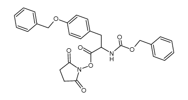 CARBOBENZYLOXY-O-BENZYL-L-TYROSINE N-HYDROXYSUCCINIMIDE ESTER结构式