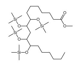 8,9,11,12-Tetrakis[(trimethylsilyl)oxy]octadecanoic acid methyl ester Structure