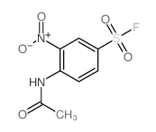 Benzenesulfonyl fluoride, 4-(acetylamino)-3-nitro-结构式
