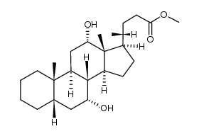methyl 7α,12a-dihydroxy-5β-cholan-24-oate结构式