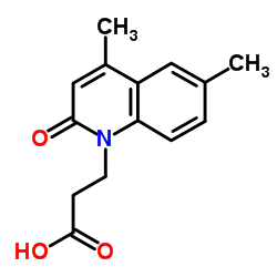 3-(4,6-DIMETHYL-2-OXO-2H-QUINOLIN-1-YL)-PROPIONIC ACID structure