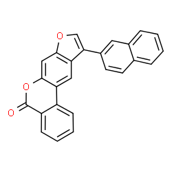 10-naphthalen-2-yl-[1]benzofuro[6,5-c]isochromen-5-one结构式