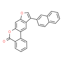 10-naphthalen-2-yl-[1]benzofuro[6,5-c]isochromen-5-one structure