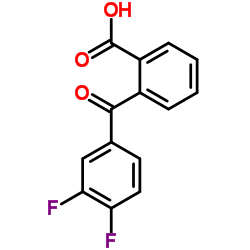 2-(3,4-Difluorobenzoyl)benzoic acid结构式