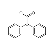 α-methoxycarbonyldiphenylmethyl cation结构式