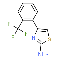 4-[2-(trifluoromethyl)phenyl]-1,3-thiazol-2-amine structure