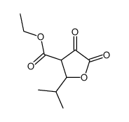 2-isopropyl-4,5-dioxo-tetrahydro-furan-3-carboxylic acid ethyl ester Structure