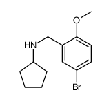 N-(5-BROMO-2-METHOXYBENZYL)CYCLOPENTANAMINE Structure