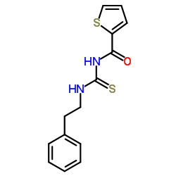 N-[(2-Phenylethyl)carbamothioyl]-2-thiophenecarboxamide结构式