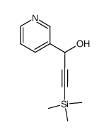 1-(pyridin-3-yl)-3-(trimethylsilyl)prop-2-yn-1-ol结构式