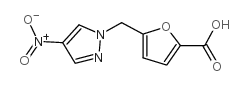 5-[(4-nitropyrazol-1-yl)methyl]furan-2-carboxylic acid Structure