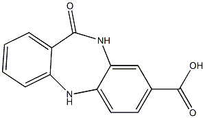 11-oxo-10,11-dihydro-5H-dibenzo[b,e][1,4]diazepine-8-carboxylic acid结构式