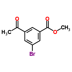 Methyl 3-acetyl-5-bromobenzoate structure