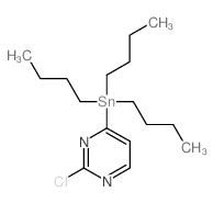 2-Chloro-4-(tributylstannyl)pyrimidine Structure