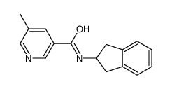 N-(2,3-Dihydro-1H-inden-2-yl)-5-methylnicotinamide结构式