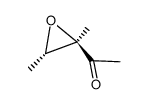 trans-1-(2,3-dimethyloxiranyl)-ethanone结构式