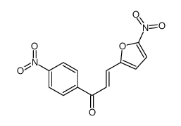 (E)-3-(5-nitrofuran-2-yl)-1-(4-nitrophenyl)prop-2-en-1-one结构式
