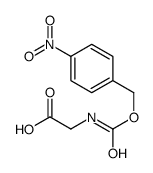 2-[(4-nitrophenyl)methoxycarbonylamino]acetic acid Structure