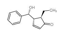 2-Cyclopenten-1-one,5-ethyl-4-[(R)-hydroxyphenylmethyl]-,(4S,5R)-(9CI) Structure