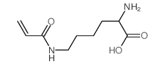 2-amino-6-(prop-2-enoylamino)hexanoic acid Structure