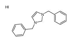 1,3-dibenzyl-1,2-dihydroimidazol-1-ium,iodide Structure