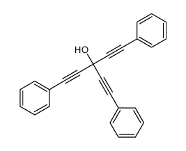 1,5-diphenyl-3-(2-phenylethynyl)penta-1,4-diyn-3-ol Structure