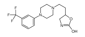 5-[2-[4-[3-(trifluoromethyl)phenyl]piperazin-1-yl]ethyl]-1,3-oxazolidin-2-one结构式