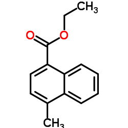 Ethyl 4-methyl-1-naphthoate结构式