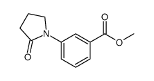 benzoic acid, 3-(2-oxo-1-pyrrolidinyl)-, methyl ester结构式