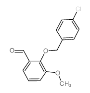 2-[(4-CHLOROBENZYL)OXY]-3-METHOXYBENZALDEHYDE structure