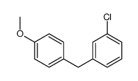 1-chloro-3-[(4-methoxyphenyl)methyl]benzene Structure