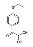 1-(4-ethylsulfanylphenyl)-2,2-dihydroxyethanone结构式