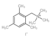 Benzenemethanaminium,N,N,N,2,4,6-hexamethyl-, iodide (1:1) Structure