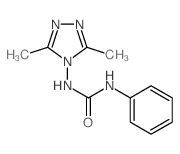 1-(3,5-dimethyl-1,2,4-triazol-4-yl)-3-phenyl-urea结构式