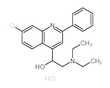 1-(7-chloro-2-phenyl-quinolin-4-yl)-2-diethylamino-ethanol Structure