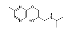 1-(6-methylpyrazin-2-yl)oxy-3-(propan-2-ylamino)propan-2-ol结构式