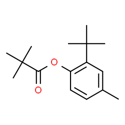 2,2-Dimethylpropanoic acid 2-tert-butyl-4-methylphenyl ester Structure
