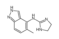1H-Indazol-4-amine, N-(4,5-dihydro-1H-imidazol-2-yl)-5-methyl- structure