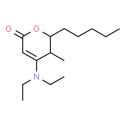 4-(Diethylamino)-5,6-dihydro-5-methyl-6-pentyl-2H-pyran-2-one Structure