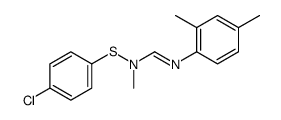 N1-(p-Chlorophenylthio)-N1-methyl-N2-(2,4-xylyl)formamidine structure