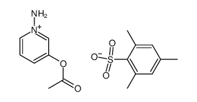 3-acetoxy-1-aminopyridin-1-ium 2,4,6-trimethylbenzenesulfonate Structure
