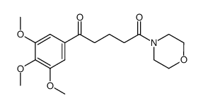 4-[5-oxo-5-(3,4,5-trimethoxy-phenyl)-pentanoyl]-morpholine结构式