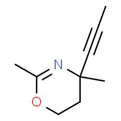 4H-1,3-Oxazine, 5,6-dihydro-2,4-dimethyl-4-(1-propynyl)- (9CI) picture