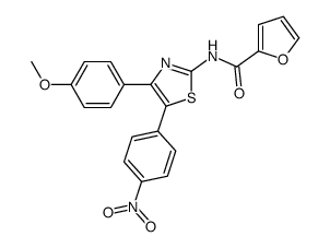 N-[4-(4-methoxyphenyl)-5-(4-nitrophenyl)-1,3-thiazol-2-yl]furan-2-carboxamide Structure